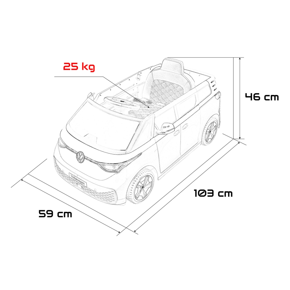 Elektromobilis Volkswagen ID BUZZ, Pink-Elektromobiliai vaikams, Mašinos-e-vaikas