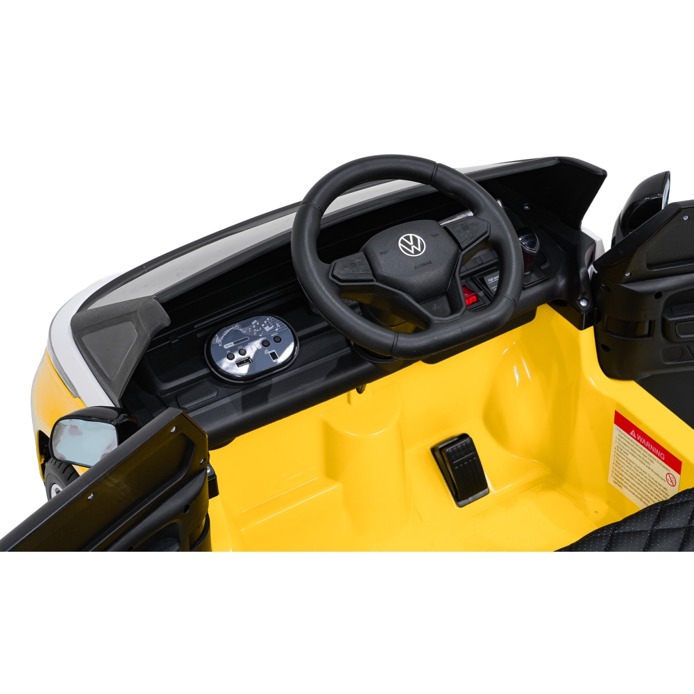 Elektromobilis Volkswagen ID BUZZ, Yellow-Elektromobiliai vaikams, Mašinos-e-vaikas
