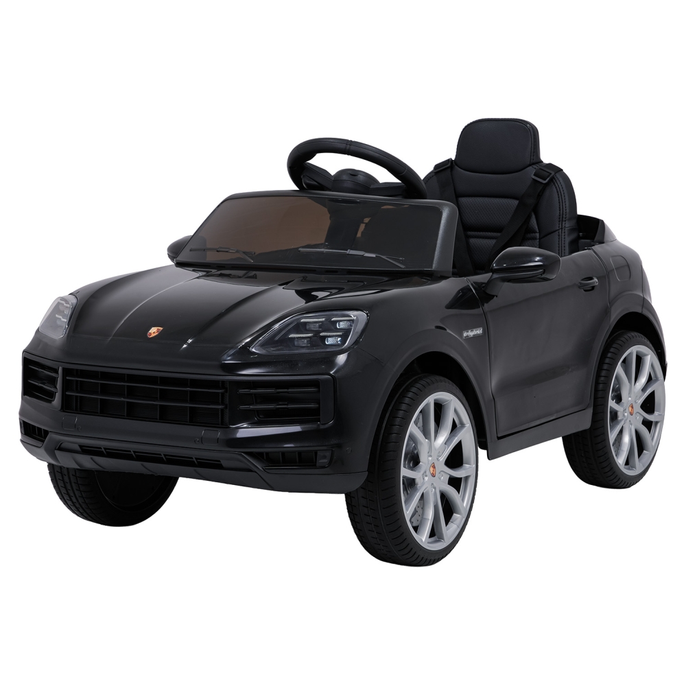 Elektromobilis Porsche Cayenne, Black-Elektromobiliai vaikams, Visureigiai-e-vaikas