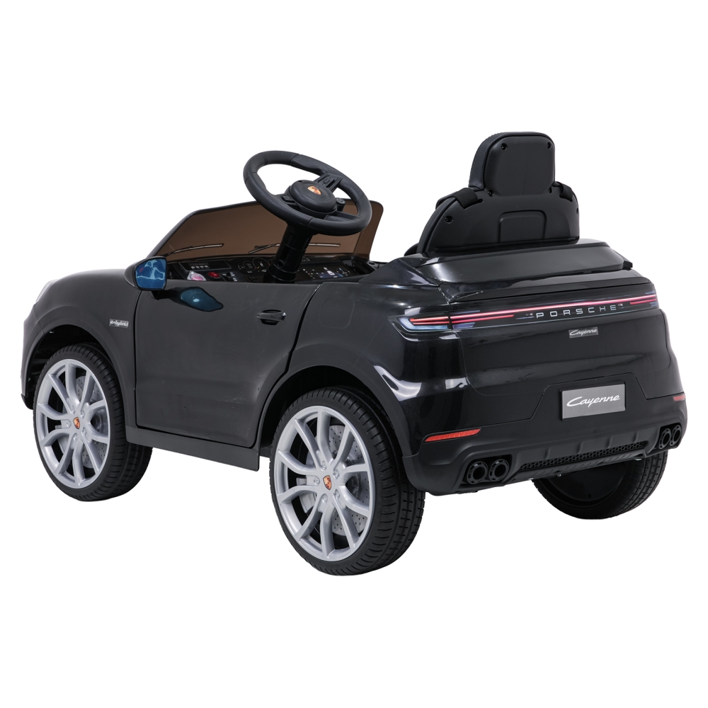 Elektromobilis Porsche Cayenne, Black-Elektromobiliai vaikams, Visureigiai-e-vaikas