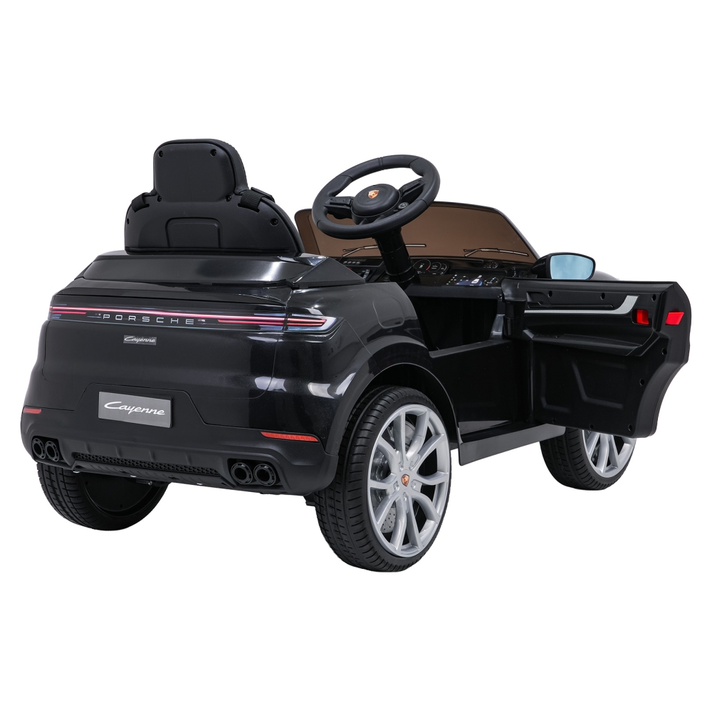 Elektromobilis Porsche Cayenne, Black-Elektromobiliai vaikams, Visureigiai-e-vaikas