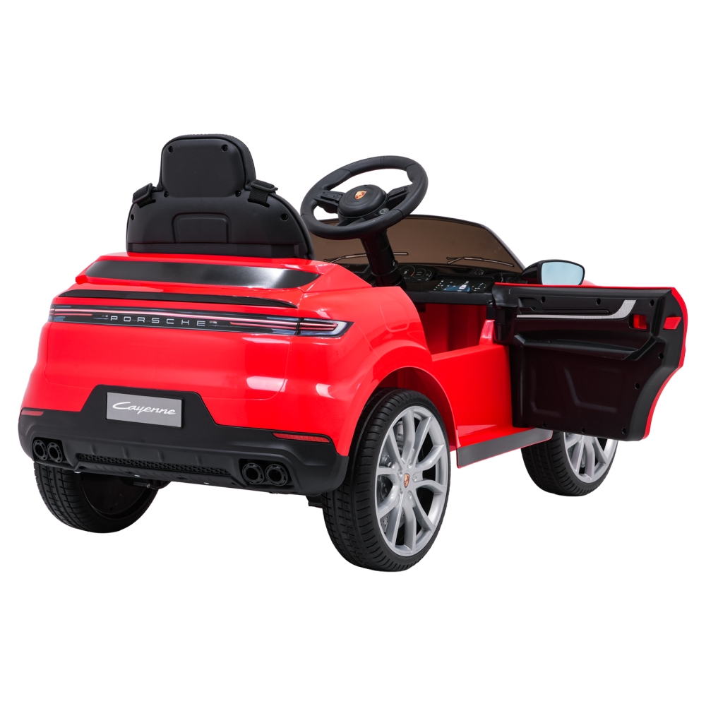 Elektromobilis Porsche Cayenne, Red-Elektromobiliai vaikams, Visureigiai-e-vaikas