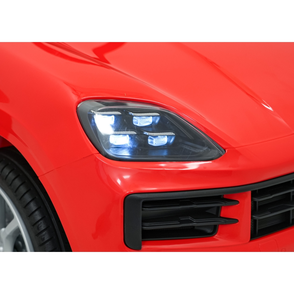Elektromobilis Porsche Cayenne, Red-Elektromobiliai vaikams, Visureigiai-e-vaikas