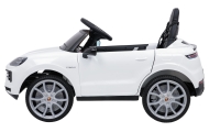 Elektromobilis Porsche Cayenne, White-Elektromobiliai vaikams, Visureigiai-e-vaikas