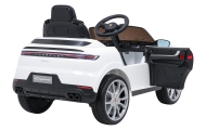 Elektromobilis Porsche Cayenne, White-Elektromobiliai vaikams, Visureigiai-e-vaikas