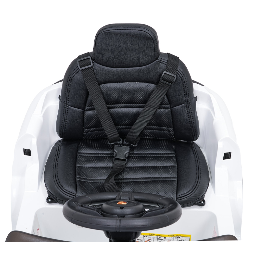Elektromobilis Porsche Cayenne, White-Elektromobiliai vaikams, Visureigiai-e-vaikas