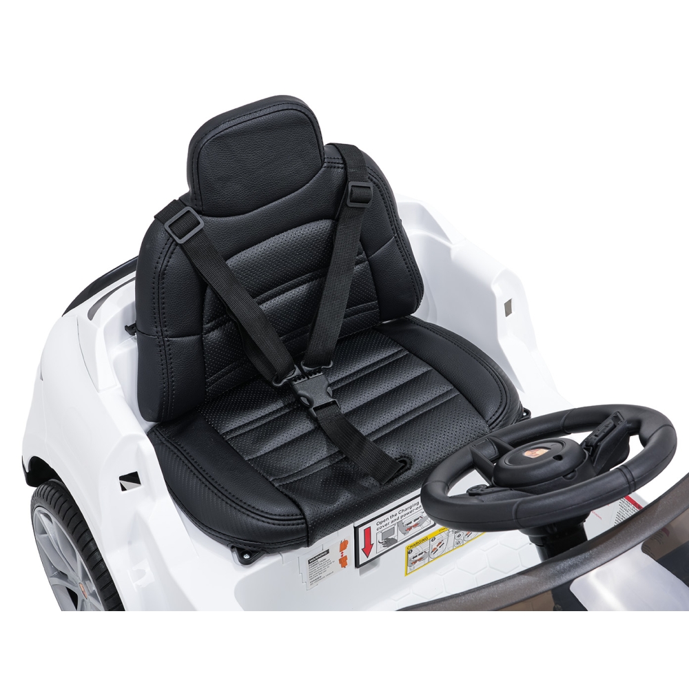 Elektromobilis Porsche Cayenne, White-Elektromobiliai vaikams, Visureigiai-e-vaikas