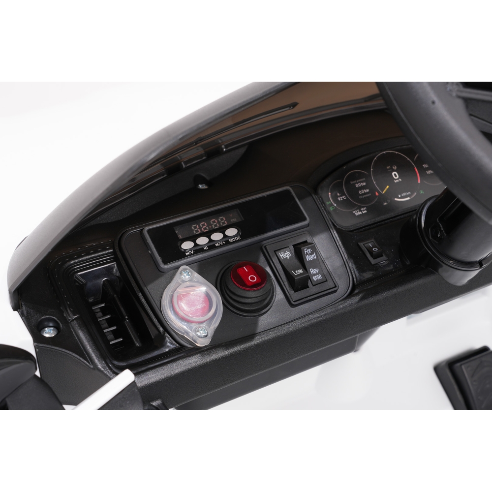 Elektromobilis Porsche Cayenne, White-Elektromobiliai vaikams, Visureigiai-e-vaikas
