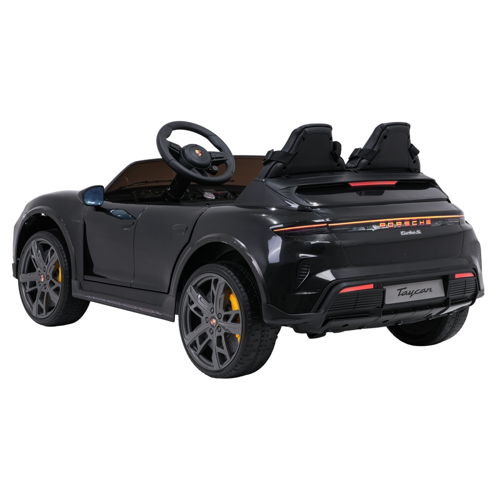 Elektromobilis Porsche Taycan Turbo S, Black-Elektromobiliai vaikams, Mašinos-e-vaikas