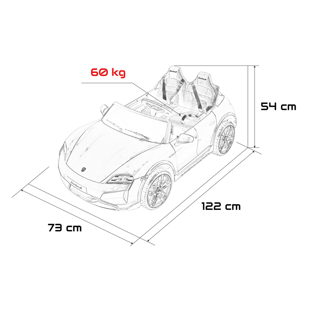 Pojazd Porsche Taycan Turbo S Czarny