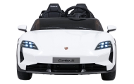 Elektromobilis Porsche Taycan Turbo S, White-Elektromobiliai vaikams, Mašinos-e-vaikas