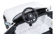 Elektromobilis Porsche Taycan Turbo S, White-Elektromobiliai vaikams, Mašinos-e-vaikas