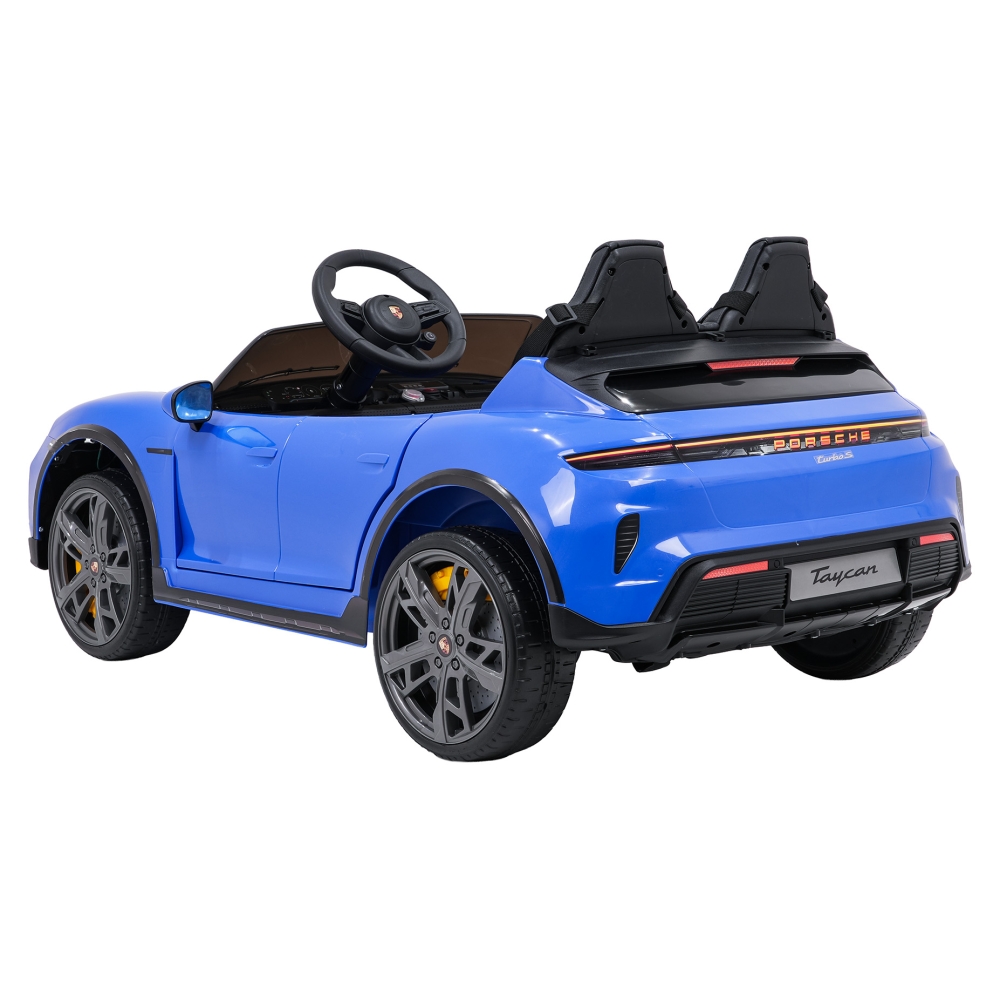 Elektromobilis Porsche Taycan Turbo S, Blue-Elektromobiliai vaikams, Mašinos-e-vaikas