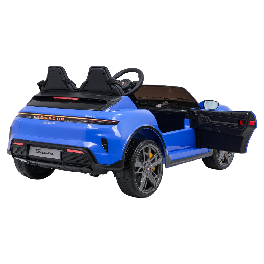 Elektromobilis Porsche Taycan Turbo S, Blue-Elektromobiliai vaikams, Mašinos-e-vaikas