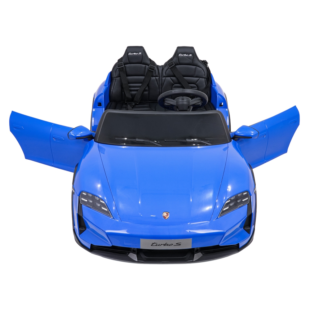 Elektromobilis Porsche Taycan Turbo S, Blue-Elektromobiliai vaikams, Mašinos-e-vaikas