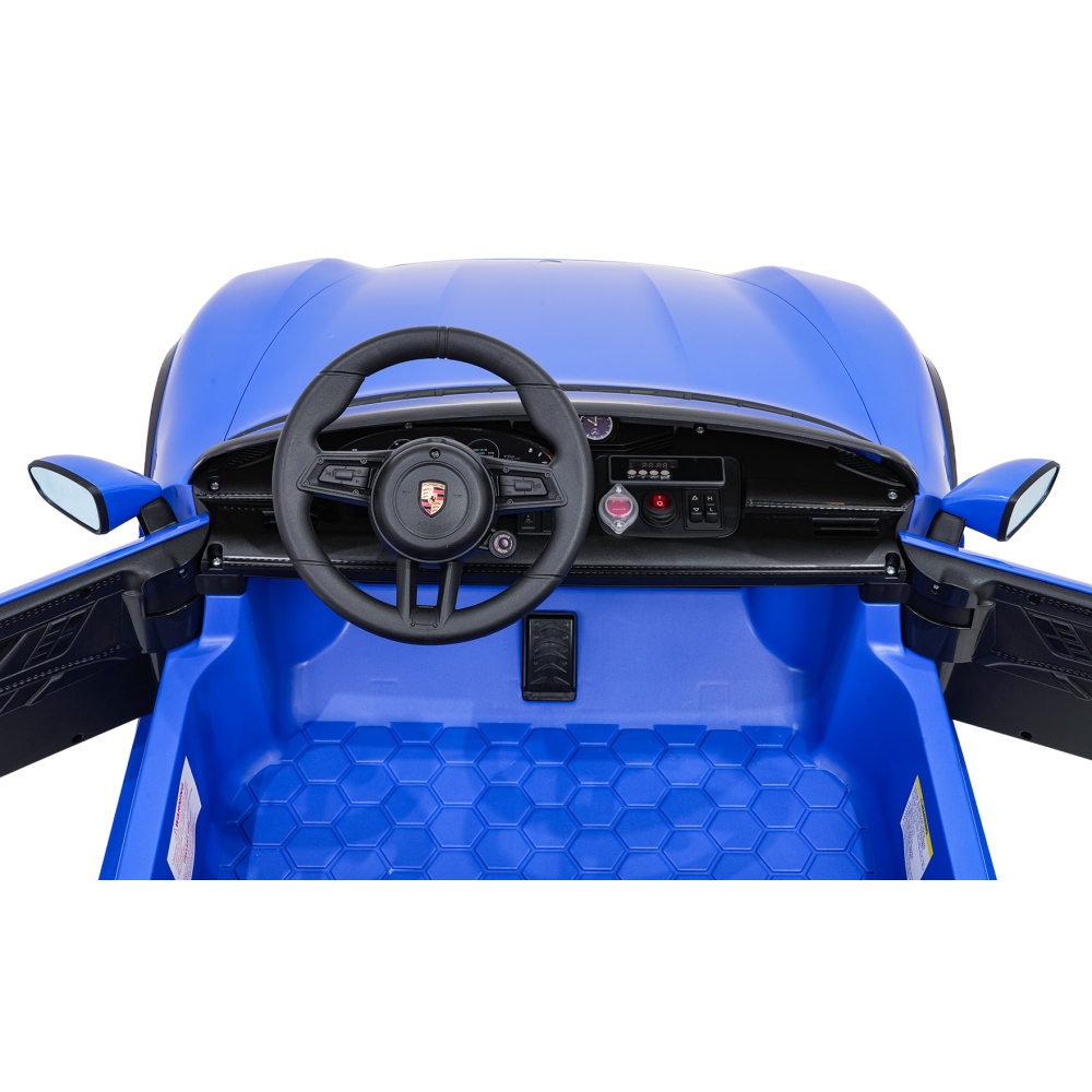 Elektromobilis Porsche Taycan Turbo S, Blue-Elektromobiliai vaikams, Mašinos-e-vaikas