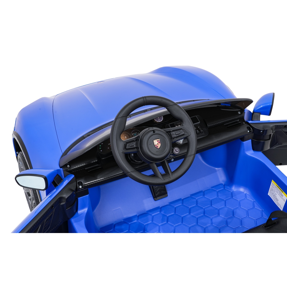 Elektromobilis Porsche Taycan Turbo S, Blue-Elektromobiliai vaikams, Mašinos-e-vaikas