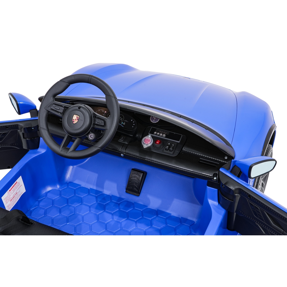 Elektromobilis Porsche Taycan Turbo S, Blue-Elektromobiliai vaikams, Mašinos-e-vaikas