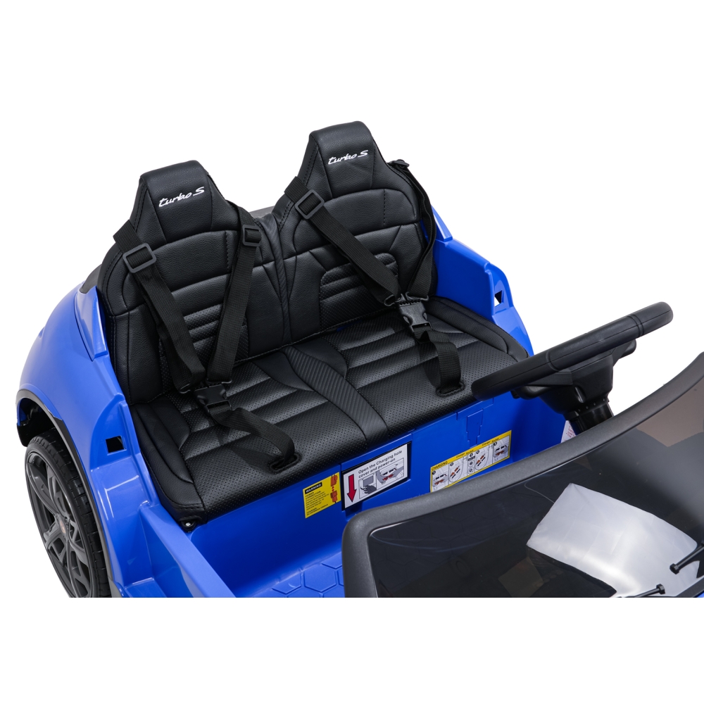 Elektromobilis Porsche Taycan Turbo S, Blue-Elektromobiliai vaikams, Mašinos-e-vaikas