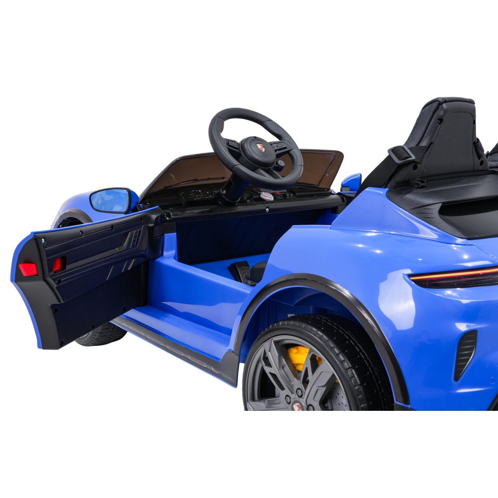 Elektromobilis Porsche Taycan Turbo S, Blue-Elektromobiliai vaikams, Mašinos-e-vaikas