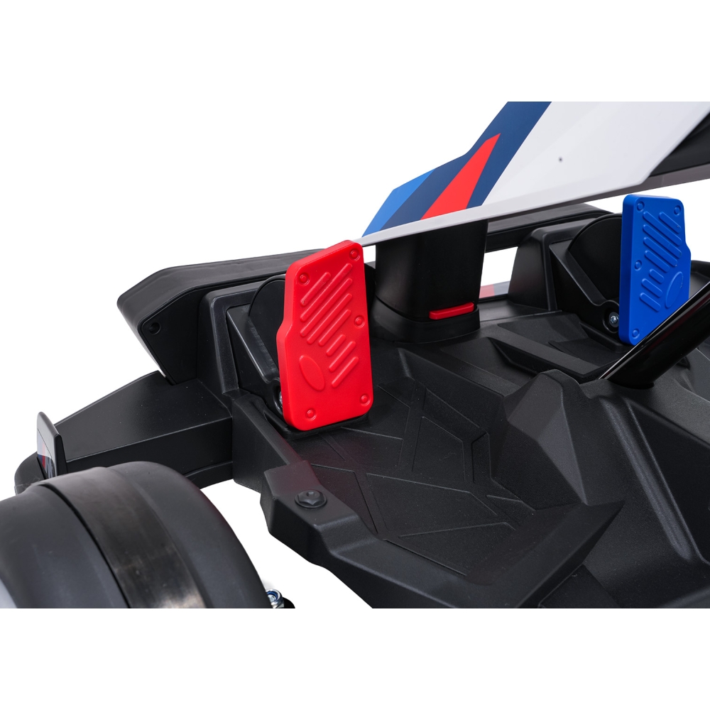 Elektrinis kartingas BMW su drifto funkcija, White-Elektromobiliai vaikams, Kartingai vaikams-e-vaikas