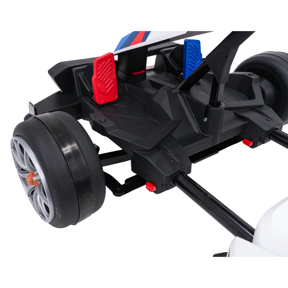 Elektrinis kartingas BMW su drifto funkcija, White-Elektromobiliai vaikams, Kartingai vaikams-e-vaikas
