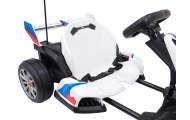 Elektrinis kartingas BMW su drifto funkcija, White-Elektromobiliai vaikams, Kartingai vaikams-e-vaikas