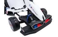 Elektrinis kartingas BMW su drifto funkcija, White-Elektromobiliai vaikams, Kartingai vaikams-e-vaikas