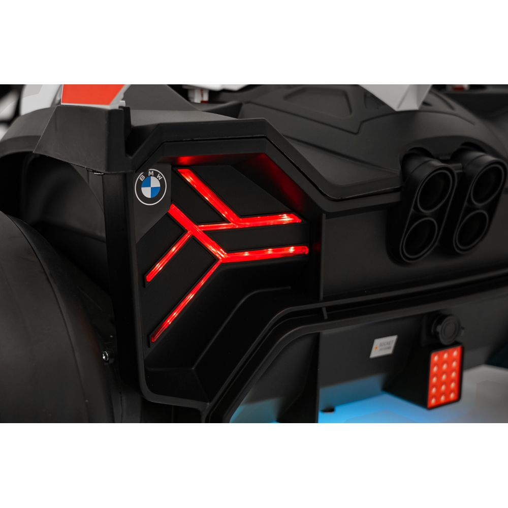 Elektrinis kartingas BMW su drifto funkcija, White-Elektromobiliai vaikams, Kartingai vaikams-e-vaikas