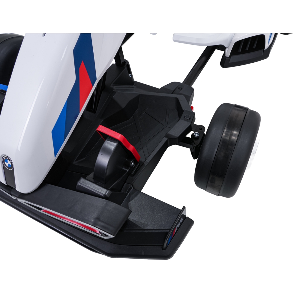 Elektrinis kartingas BMW su drifto funkcija, White-Elektromobiliai vaikams, Kartingai vaikams-e-vaikas
