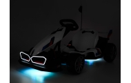 Elektrinis kartingas BMW su drifto funkcija, White-Elektromobiliai vaikams, Kartingai vaikams-e-vaikas