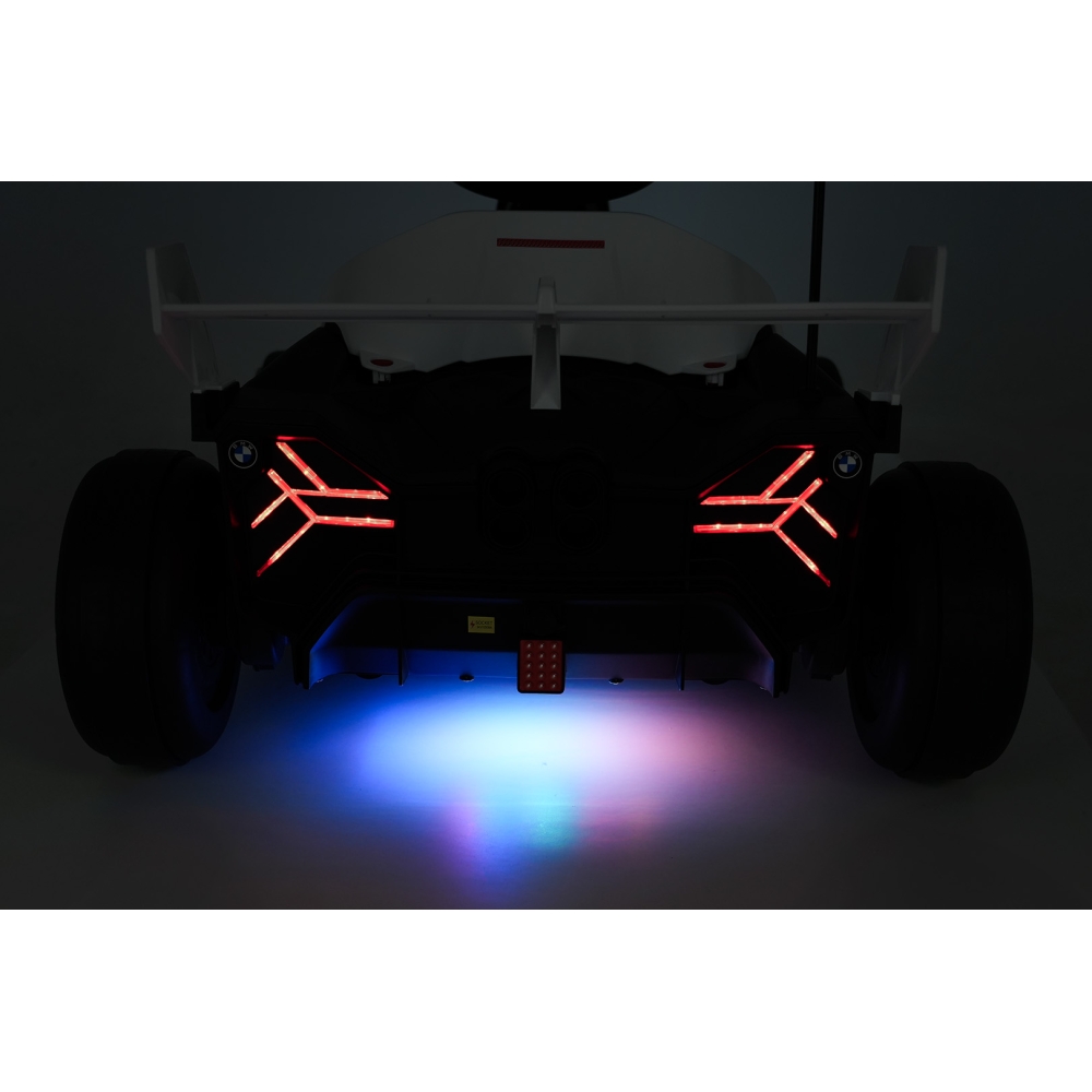 Elektrinis kartingas BMW su drifto funkcija, White-Elektromobiliai vaikams, Kartingai vaikams-e-vaikas