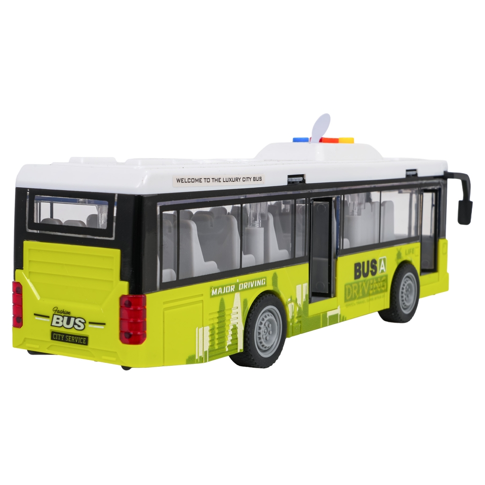 Autobusas su šviesomis ir garsu Žalias-Žaislai, Auto ir transporto žaislai, Mašinos-e-vaikas