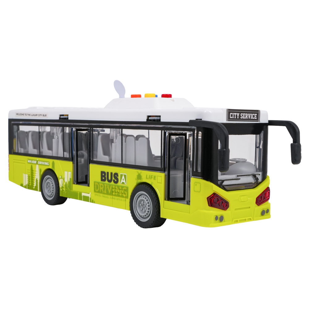 Autobusas su šviesomis ir garsu Žalias-Žaislai, Auto ir transporto žaislai, Mašinos-e-vaikas