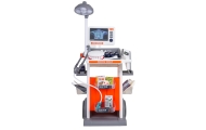Gydytojo odontologo rinkinys su vežimėliu MEGA Doctor Orange + priedai