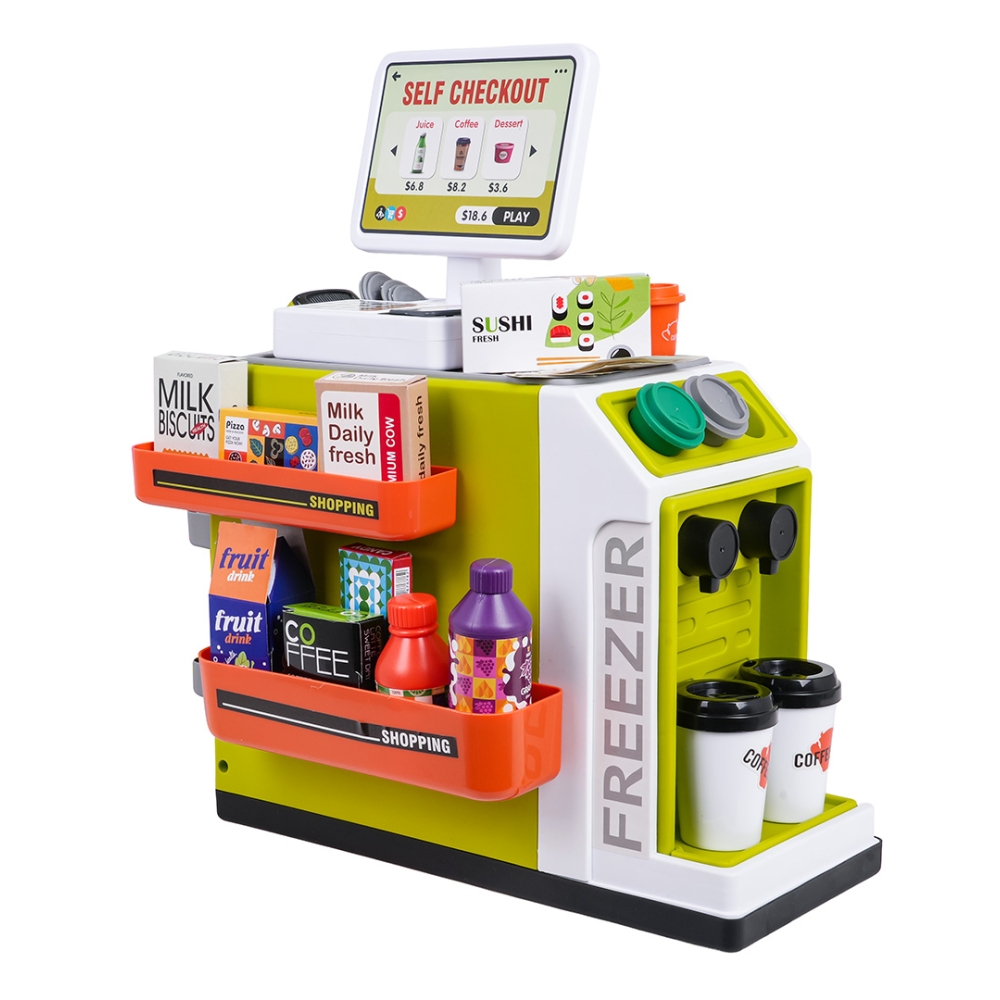 Prekybos centras MINI + priedai-Žaislai, Profesijos, buities žaislai, Profesiniai žaislai-e-vaikas