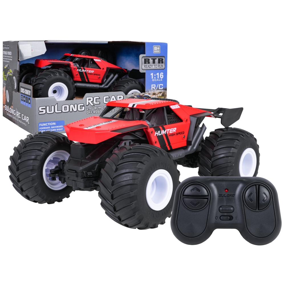 Nuotolinio valdymo Caterpillar R/C 1:16 HUNTER Raudona-Žaislai, Auto ir transporto žaislai, Valdomos radijo bangomis-e-vaikas