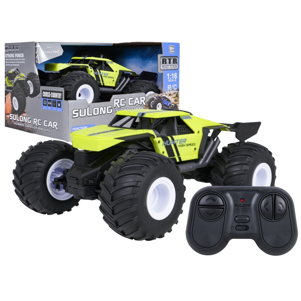 Nuotolinio valdymo Caterpillar R/C 1:16 HUNTER žalias-Žaislai, Auto ir transporto žaislai, Valdomos radijo bangomis-e-vaikas