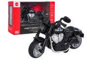 Metalinis motociklas juodas su šviesomis ir garso funkcija