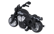 Metalowy Motocykl Czarny z Funkcją Świateł i Dźwięku