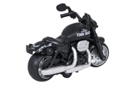 Metalowy Motocykl Czarny z Funkcją Świateł i Dźwięku