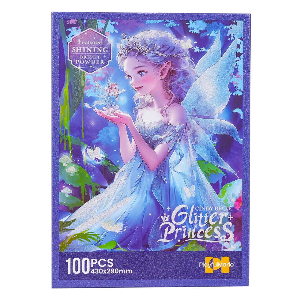 Dėlionė Princesė mėlyna 100el.-Žaislai, Dėlionės, Dėlionės iki 500 detalių-e-vaikas