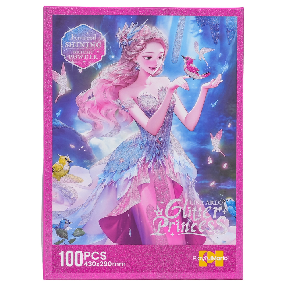 Dėlionė Princesė rožinė 100el.-Žaislai, Dėlionės, Dėlionės iki 500 detalių-e-vaikas