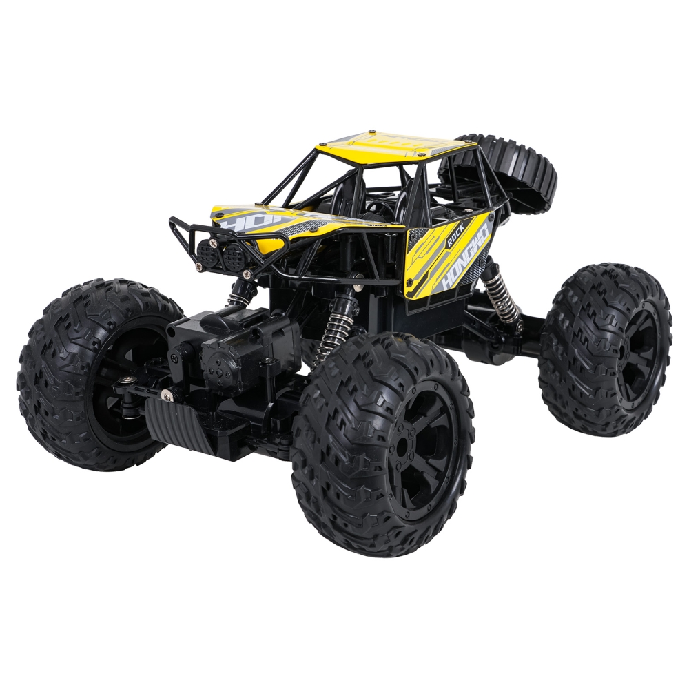Nuotolinio valdymo R/C vikšrinis transporteris ROCK Yellow 1:14-Žaislai, Auto ir transporto žaislai, Valdomos radijo bangomis-e-