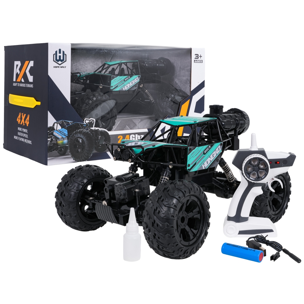 Nuotolinio valdymo R/C ROCK 1:14 vikšrinis vikšras su dūmų funkcija-Žaislai, Auto ir transporto žaislai, Valdomos radijo bangomi