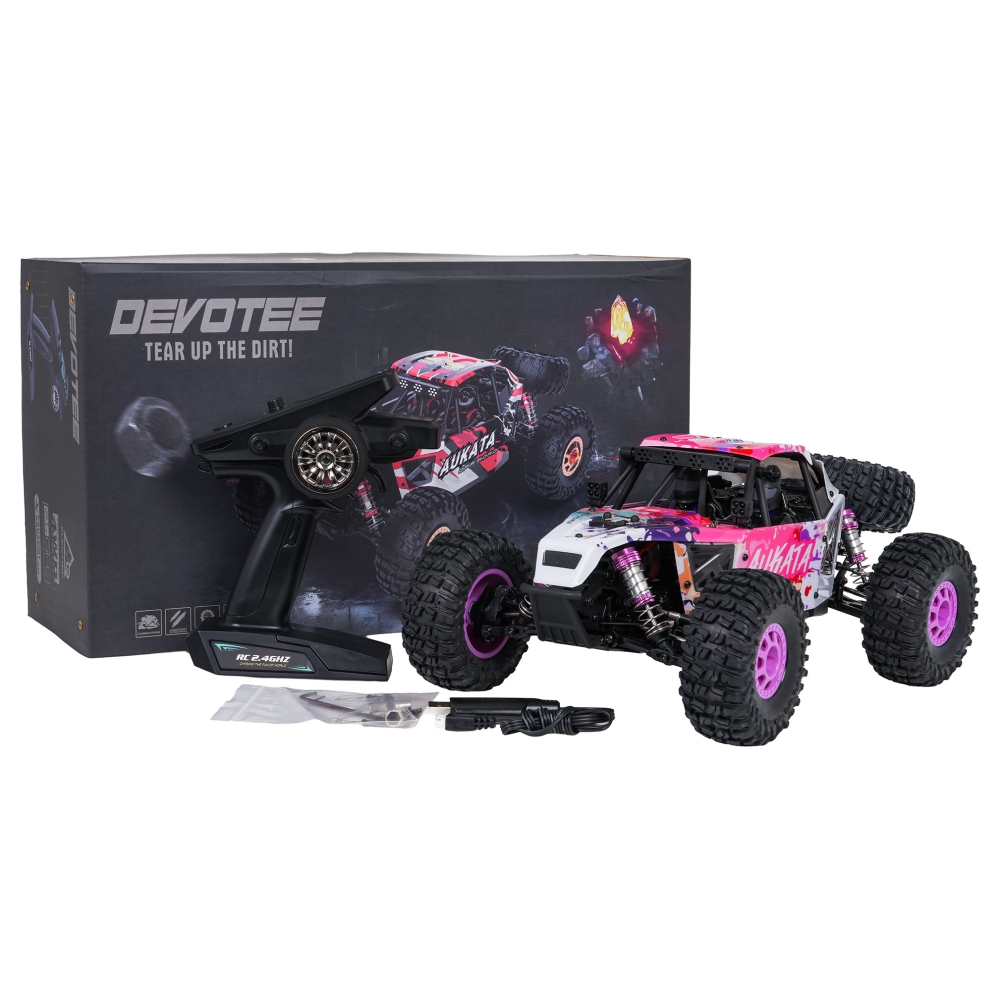 Nuotolinio valdymo Caterpillar R/C ALIKATA 1:12 Purpurinės spalvos-Žaislai, Auto ir transporto žaislai, Valdomos radijo bangomis