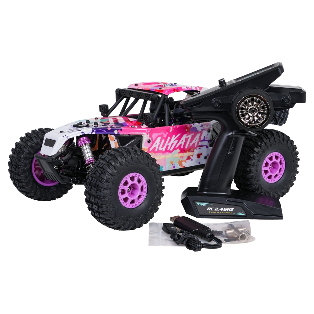 Nuotolinio valdymo Caterpillar R/C ALIKATA 1:12 Purpurinės spalvos-Žaislai, Auto ir transporto žaislai, Valdomos radijo bangomis