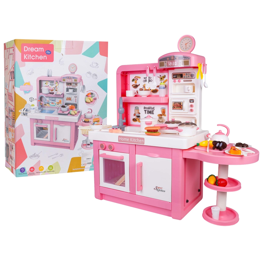 MEGA virtuvė rožinė + priedai