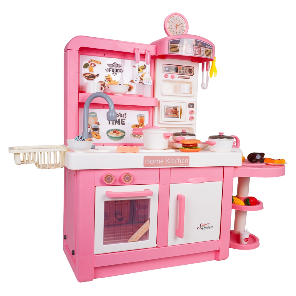 MEGA virtuvė rožinė + priedai