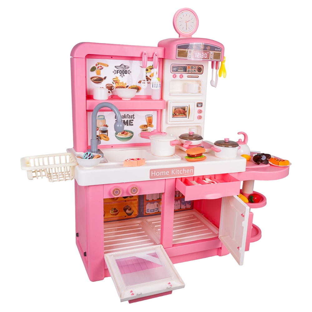 MEGA virtuvė rožinė + priedai